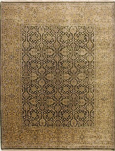 Haji Jalili Green Hand Knotted 9'2" X 12'0"  Area Rug 251-17776