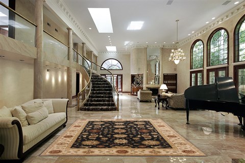 Ziegler Black Hand Knotted 90 X 124 Area Rug 250-17782 Image 1