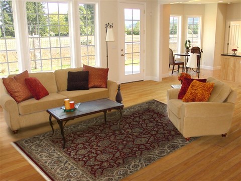 Jaipur Red Machine Made 82 X 101 Area Rug 300-17787 Image 4
