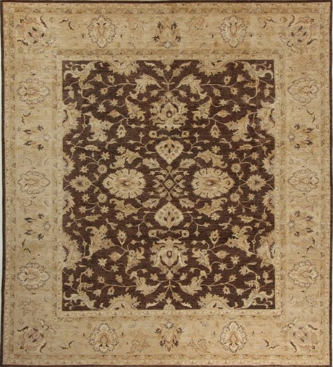 Chobi Brown Machine Made 711 X 911 Area Rug 300-17789 Image 0