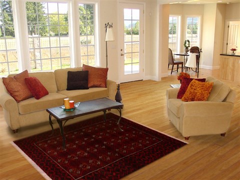 Baluch Red Hand Knotted 39 X 65 Area Rug 100-17798 Image 5