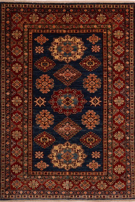 Kazak Blue Hand Knotted 41 X 511 Area Rug 100-17800 Image 0