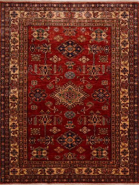 Kazak Red Hand Knotted 51 X 65  Area Rug 100-17804 Image 0