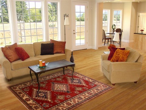Kazak Red Hand Knotted 51 X 74 Area Rug 100-17805 Image 5