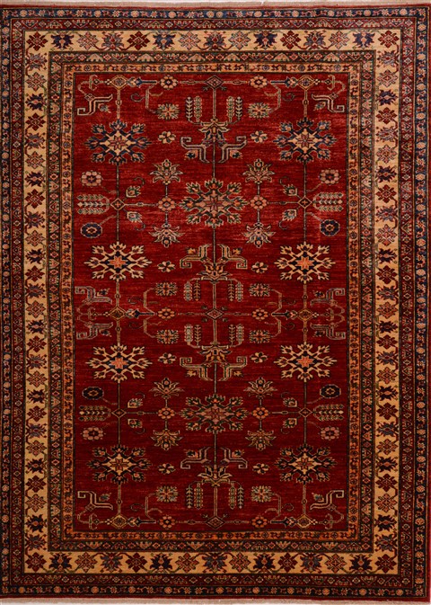 Kazak Red Hand Knotted 58 X 76  Area Rug 100-17807 Image 0