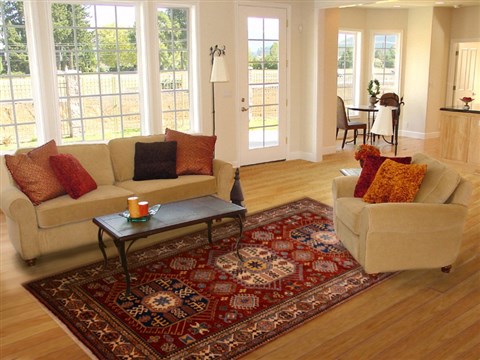 Kazak Red Hand Knotted 611 X 100 Area Rug 100-17809 Image 4