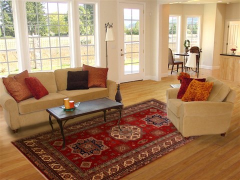 Kazak Red Hand Knotted 611 X 100 Area Rug 100-17810 Image 4