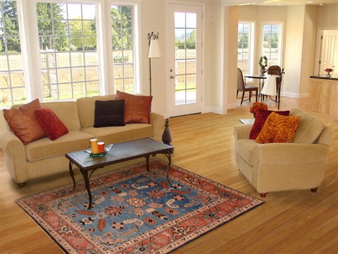 Pishavar Blue Hand Knotted 55 X 611 Area Rug 100-17811 Image 2