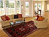 Bakhtiar Red Hand Knotted 611 X 103  Area Rug 100-17821 Thumb 4