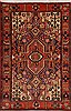 Hamedan Red Hand Knotted 35 X 51 Area Rug 100-17822 Thumb 0