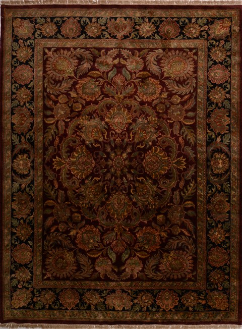 Jaipur Red Hand Knotted 90 X 120 Area Rug 100-17840 Image 0