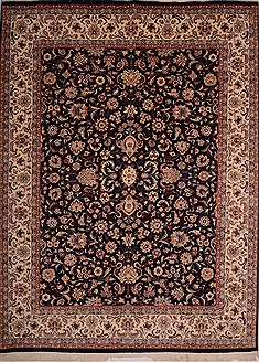 Pakistani Turco-Persian Beige Rectangle 9x12 ft Wool Carpet 17846