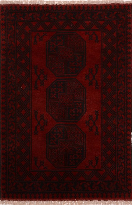 Baluch Red Hand Knotted 34 X 410 Area Rug 100-17848 Image 0