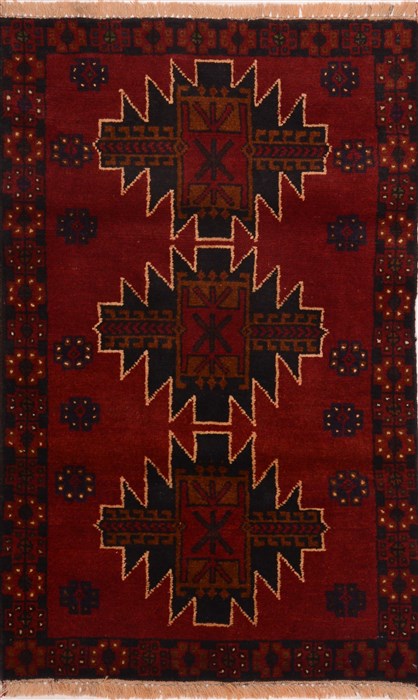 Baluch Red Hand Knotted 28 X 42  Area Rug 100-17864 Image 0