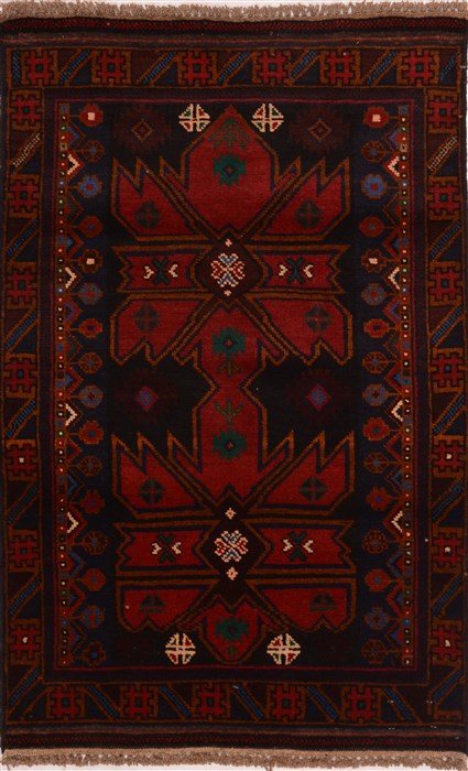 Baluch Red Hand Knotted 210 X 45  Area Rug 100-17868 Image 0