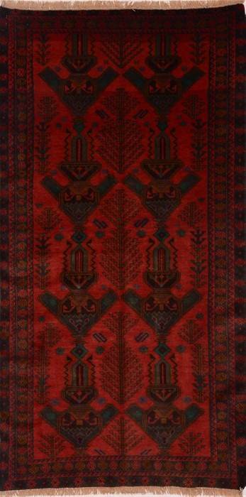 Baluch Red Hand Knotted 36 X 67  Area Rug 100-17895 Image 0