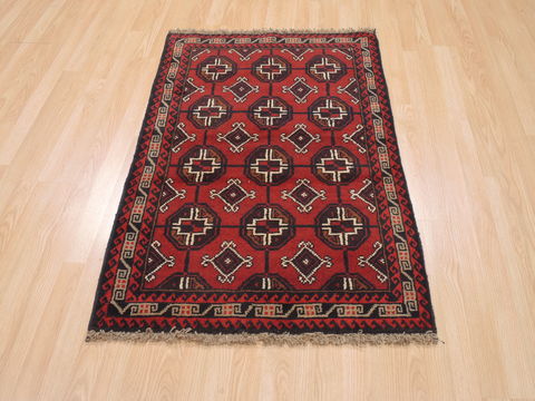 Baluch Red Hand Knotted 211 X 43 Area Rug 100-17901 Image 1