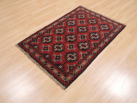 Baluch Red Hand Knotted 211 X 43 Area Rug 100-17901 Image 2