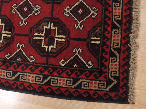Baluch Red Hand Knotted 211 X 43 Area Rug 100-17901 Image 4