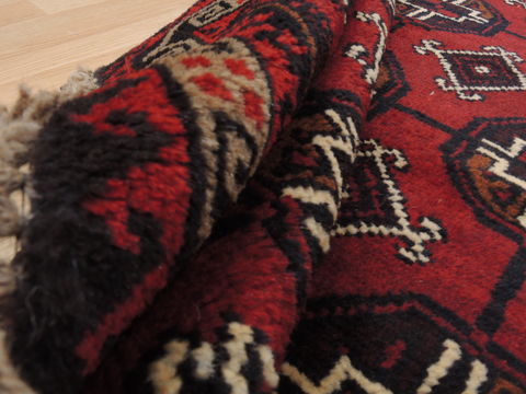 Baluch Red Hand Knotted 211 X 43 Area Rug 100-17901 Image 7