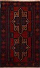 Baluch Red Hand Knotted 29 X 46  Area Rug 100-17902 Thumb 0