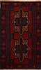 Baluch Red Hand Knotted 29 X 46  Area Rug 100-17902 Thumb 0