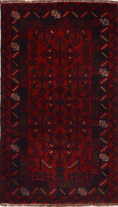 Baluch Red Hand Knotted 27 X 46  Area Rug 100-17903 Image 0