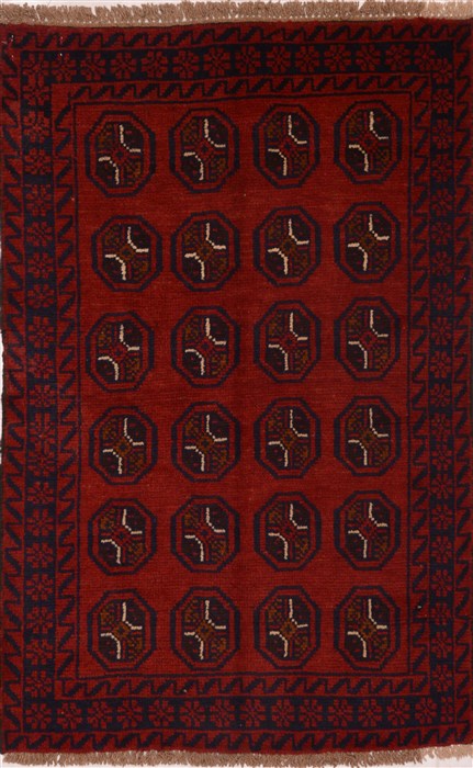 Baluch Red Hand Knotted 29 X 44  Area Rug 100-17904 Image 0
