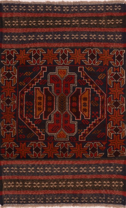 Baluch Red Hand Knotted 29 X 45  Area Rug 100-17922 Image 0