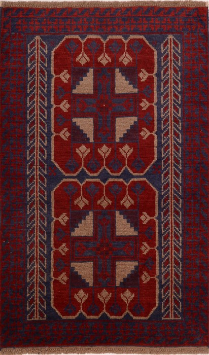 Baluch Red Hand Knotted 210 X 49 Area Rug 100-17926 Image 0