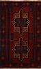 Baluch Red Hand Knotted 210 X 46  Area Rug 100-17927 Thumb 0