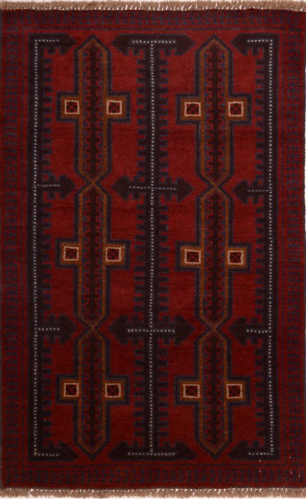 Baluch Red Hand Knotted 29 X 44  Area Rug 100-17928 Image 0