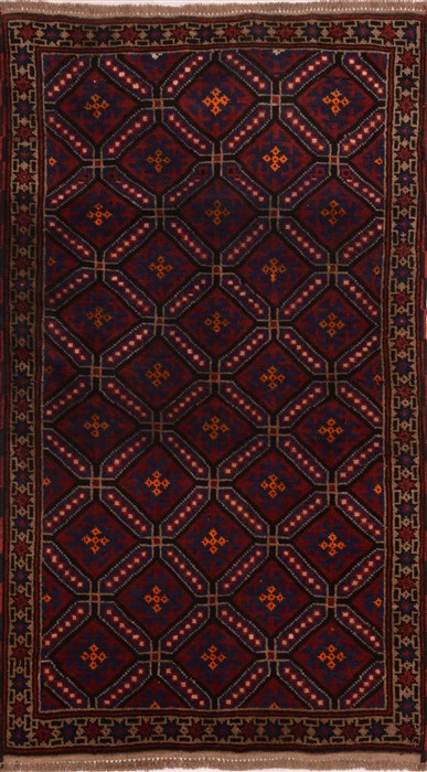 Baluch Red Hand Knotted 28 X 48 Area Rug 100-17942 Image 0
