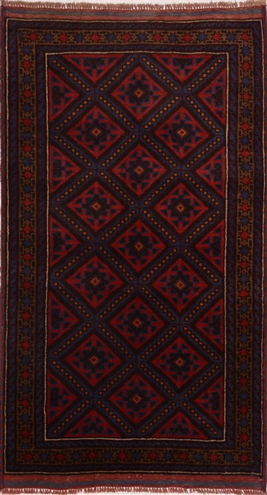 Baluch Red Hand Knotted 28 X 47 Area Rug 100-17948 Image 0