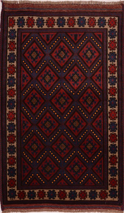 Baluch Red Hand Knotted 28 X 44  Area Rug 100-17950 Image 0