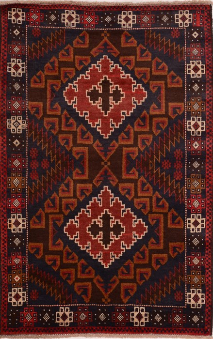 Baluch Red Hand Knotted 211 X 46  Area Rug 100-17951 Image 0