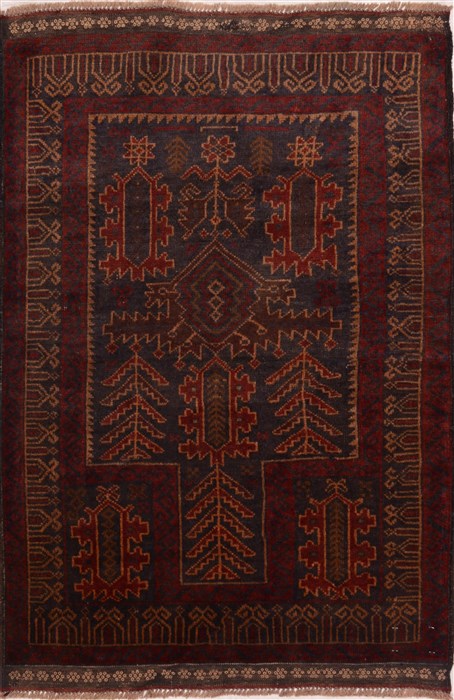 Baluch Red Hand Knotted 29 X 311  Area Rug 100-17953 Image 0