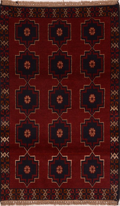 Baluch Red Hand Knotted 28 X 44  Area Rug 100-17963 Image 0