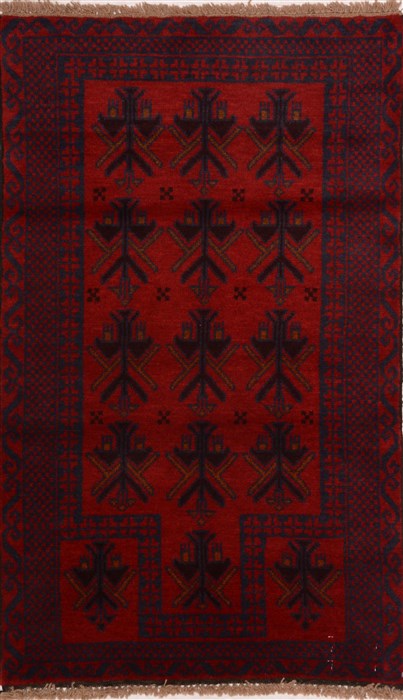 Baluch Red Hand Knotted 28 X 46  Area Rug 100-17964 Image 0