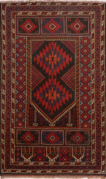 Baluch Red Hand Knotted 29 X 46  Area Rug 100-17970 Image 0
