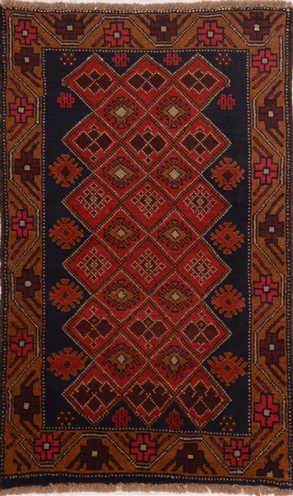 Baluch Red Hand Knotted 26 X 41  Area Rug 100-17975 Image 0