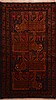 Baluch Black Hand Knotted 310 X 65  Area Rug 100-17993 Thumb 0