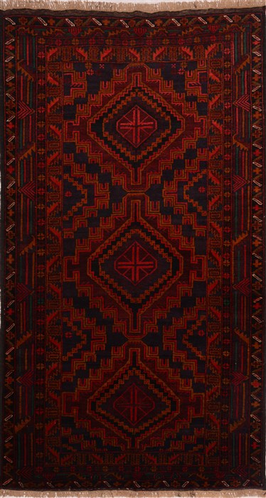 Baluch Red Hand Knotted 310 X 610  Area Rug 100-17994 Image 0