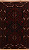 Baluch Black Hand Knotted 34 X 55 Area Rug 100-18007 Thumb 0