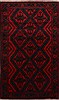 Baluch Red Hand Knotted 38 X 63 Area Rug 100-18011 Thumb 0