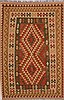 Kilim Red Hand Knotted 42 X 68  Area Rug 100-18024 Thumb 0