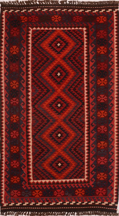 Kilim Red Hand Knotted 311 X 510 Area Rug 100-18027 Image 0
