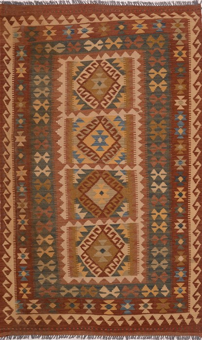 Kilim Brown Hand Knotted 40 X 66  Area Rug 100-18030 Image 0