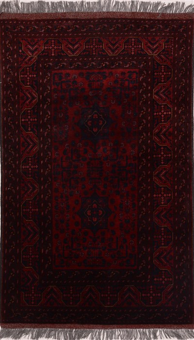 Khan Mohammadi Red Hand Knotted 32 X 50 Area Rug 100-18031 Image 0