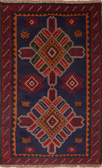 Baluch Red Hand Knotted 28 X 44  Area Rug 100-18039 Image 0